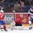 OSTRAVA, CZECH REPUBLIC - MAY 4: Norway's Mats Trygg #23 controls the puck in front of Norway's Lars Volden #31 during preliminary round action at the 2015 IIHF Ice Hockey World Championship. (Photo by Richard Wolowicz/HHOF-IIHF Images)

